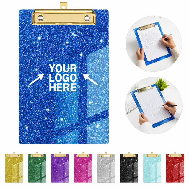 Glitter Clipboard with Metal Clip