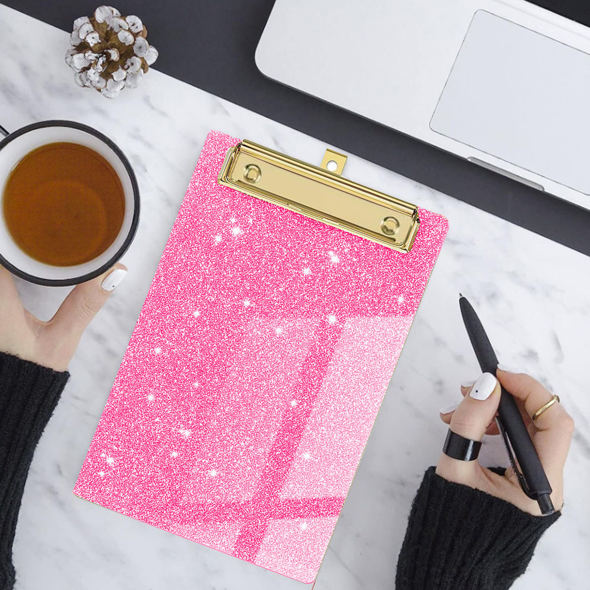 Glitter Clipboard with Metal Clip