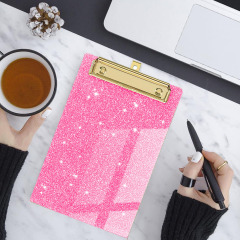 Glitter Clipboard with Metal Clip