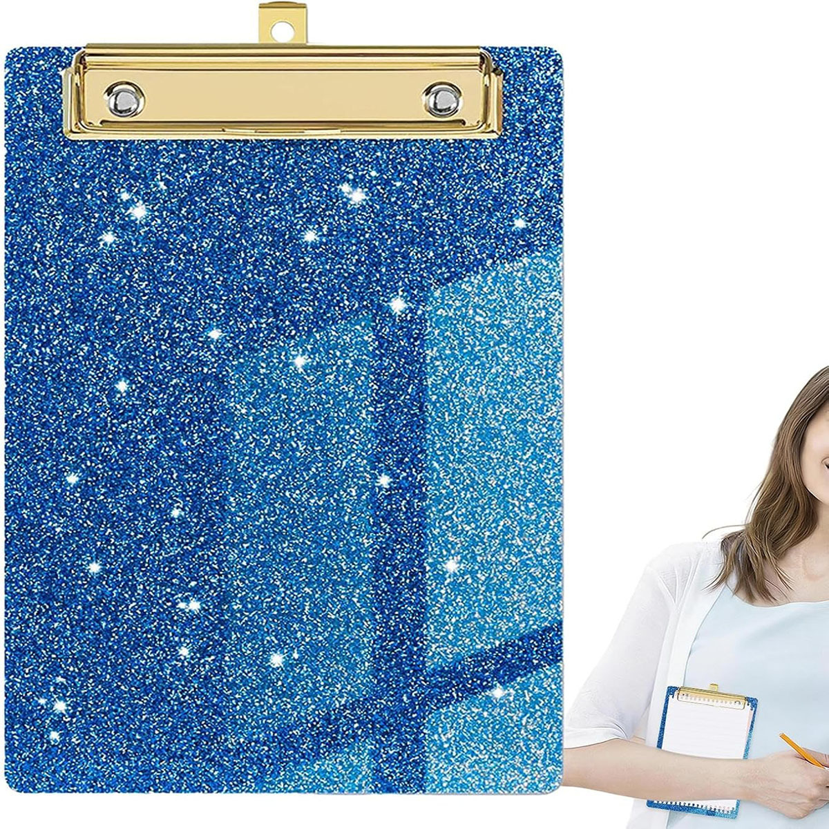 Glitter Clipboard with Metal Clip