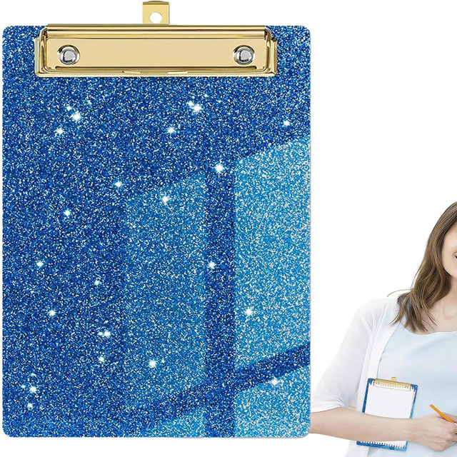 Glitter Clipboard with Metal Clip