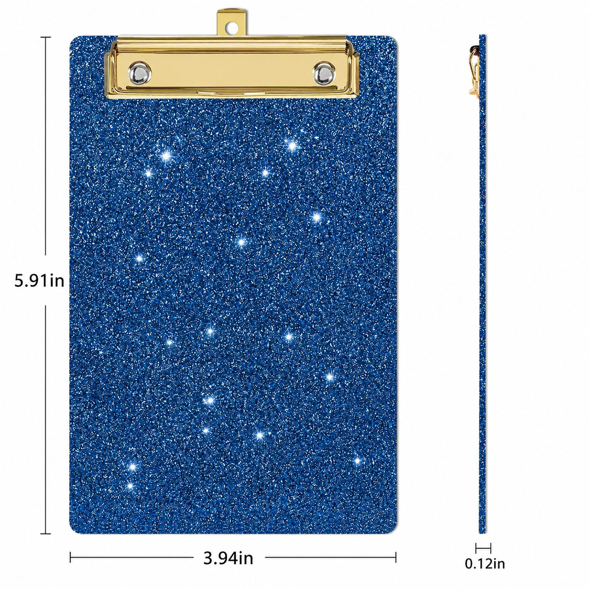 Glitter Clipboard with Metal Clip