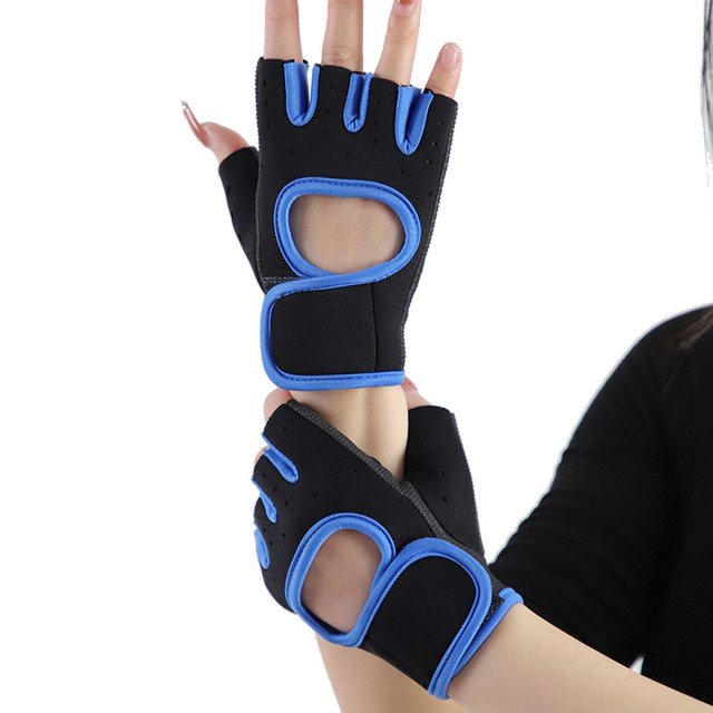 Half Finger Rubber Fitness Gloves