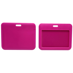 Horizontal Slide-In Durable ABS ID Badge Holder Case