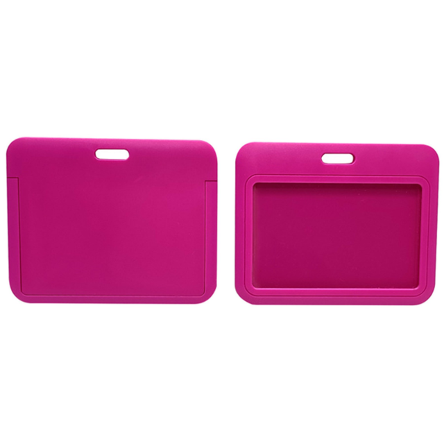 Horizontal Slide-In Durable ABS ID Badge Holder Case