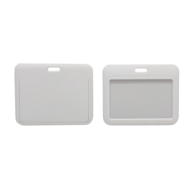 Horizontal Slide-In Durable ABS ID Badge Holder Case