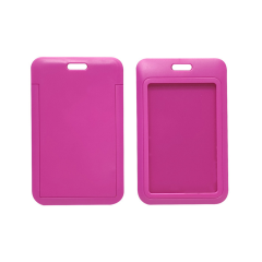 Horizontal Slide-In Durable ABS ID Badge Holder Case