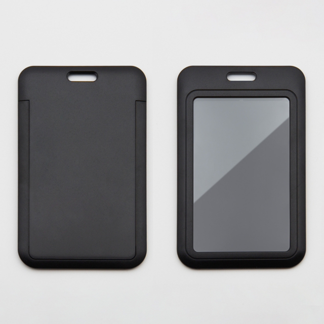 Horizontal Slide-In Durable ABS ID Badge Holder Case