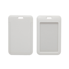 Horizontal Slide-In Durable ABS ID Badge Holder Case