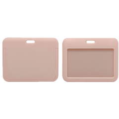 Horizontal Slide-In Durable ABS ID Badge Holder Case