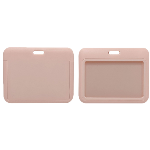 Horizontal Slide-In Durable ABS ID Badge Holder Case
