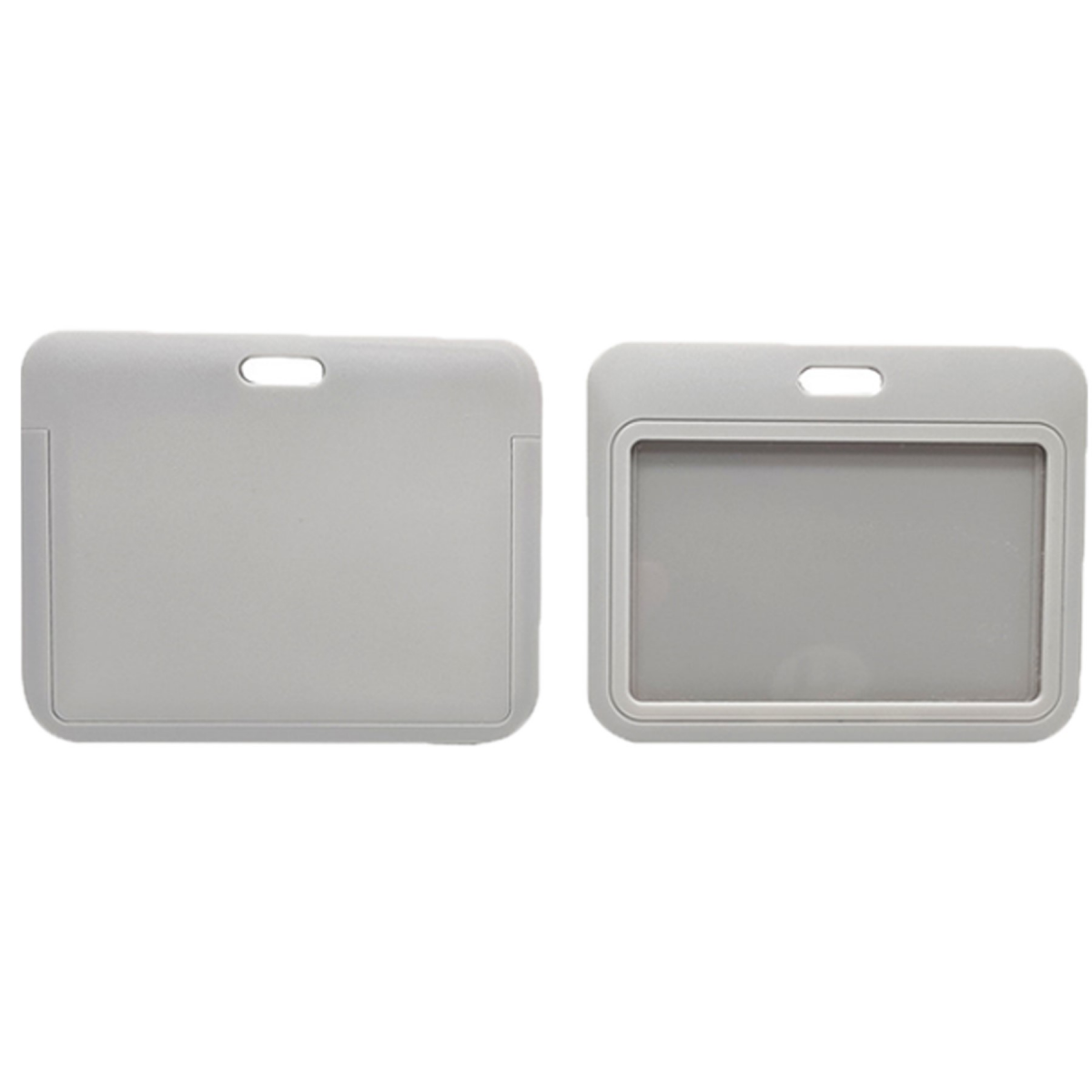 Horizontal Slide-In Durable ABS ID Badge Holder Case