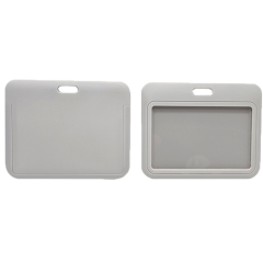 Horizontal Slide-In Durable ABS ID Badge Holder Case