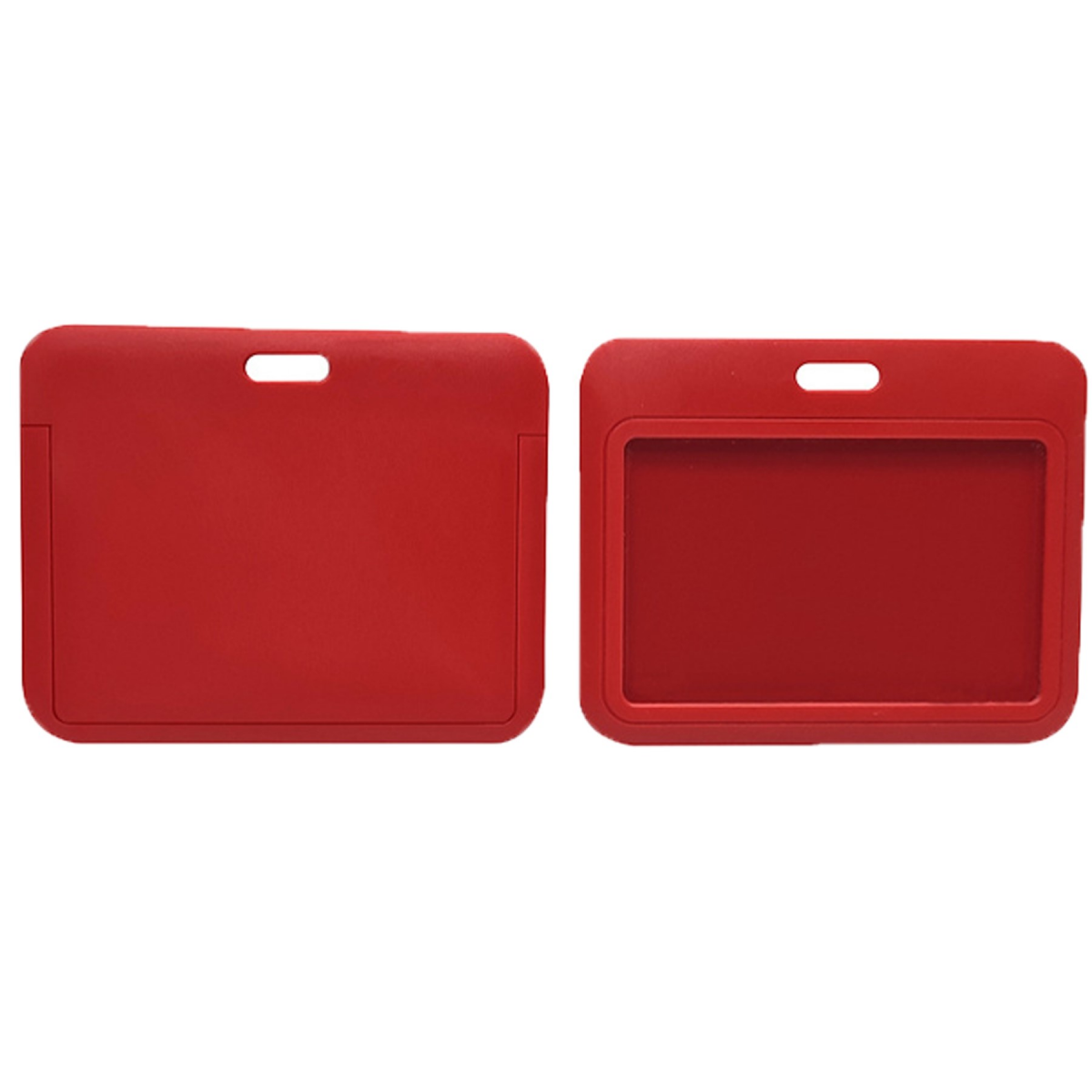 Horizontal Slide-In Durable ABS ID Badge Holder Case