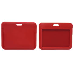 Horizontal Slide-In Durable ABS ID Badge Holder Case