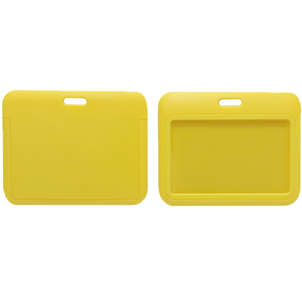 Horizontal Slide-In Durable ABS ID Badge Holder Case