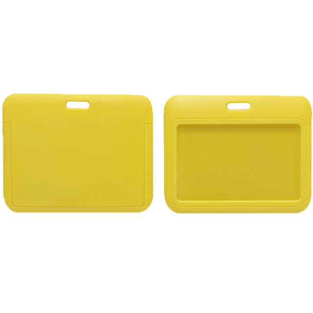 Horizontal Slide-In Durable ABS ID Badge Holder Case
