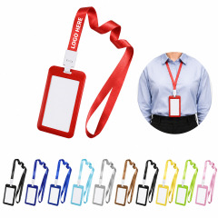 ID Badge Holder With Long Lanyard