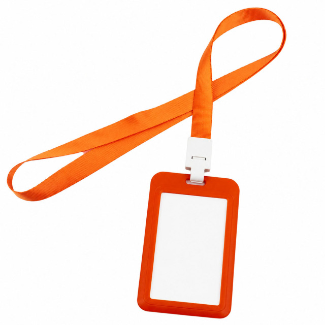 ID Badge Holder With Long Lanyard
