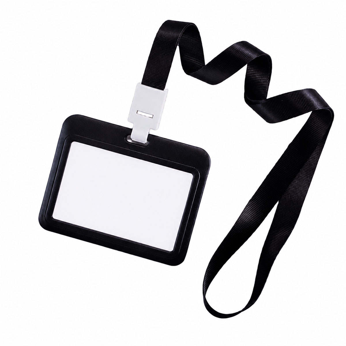 ID Badge Holder With Long Lanyard