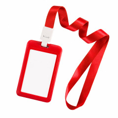 ID Badge Holder With Long Lanyard