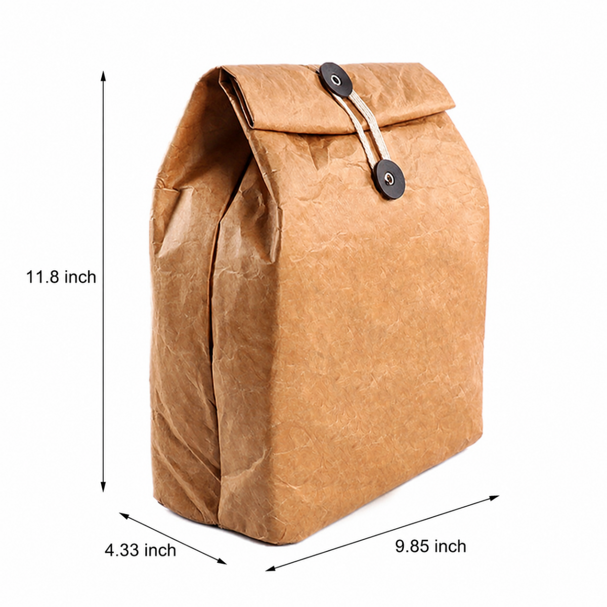 Insulated Thermal Kraft Paper Lunch Bag