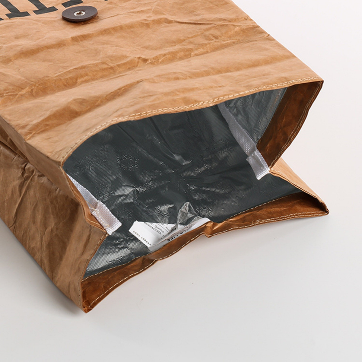 Insulated Thermal Kraft Paper Lunch Bag