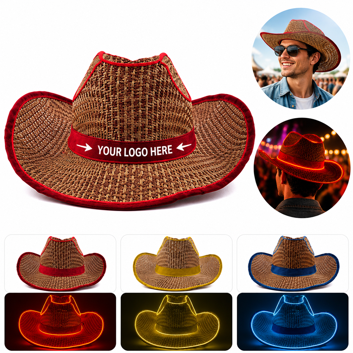 LED Cowboy Hat