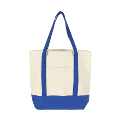 Large Canvas Tote Bag with Multiple Pockets