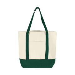 Large Canvas Tote Bag with Multiple Pockets
