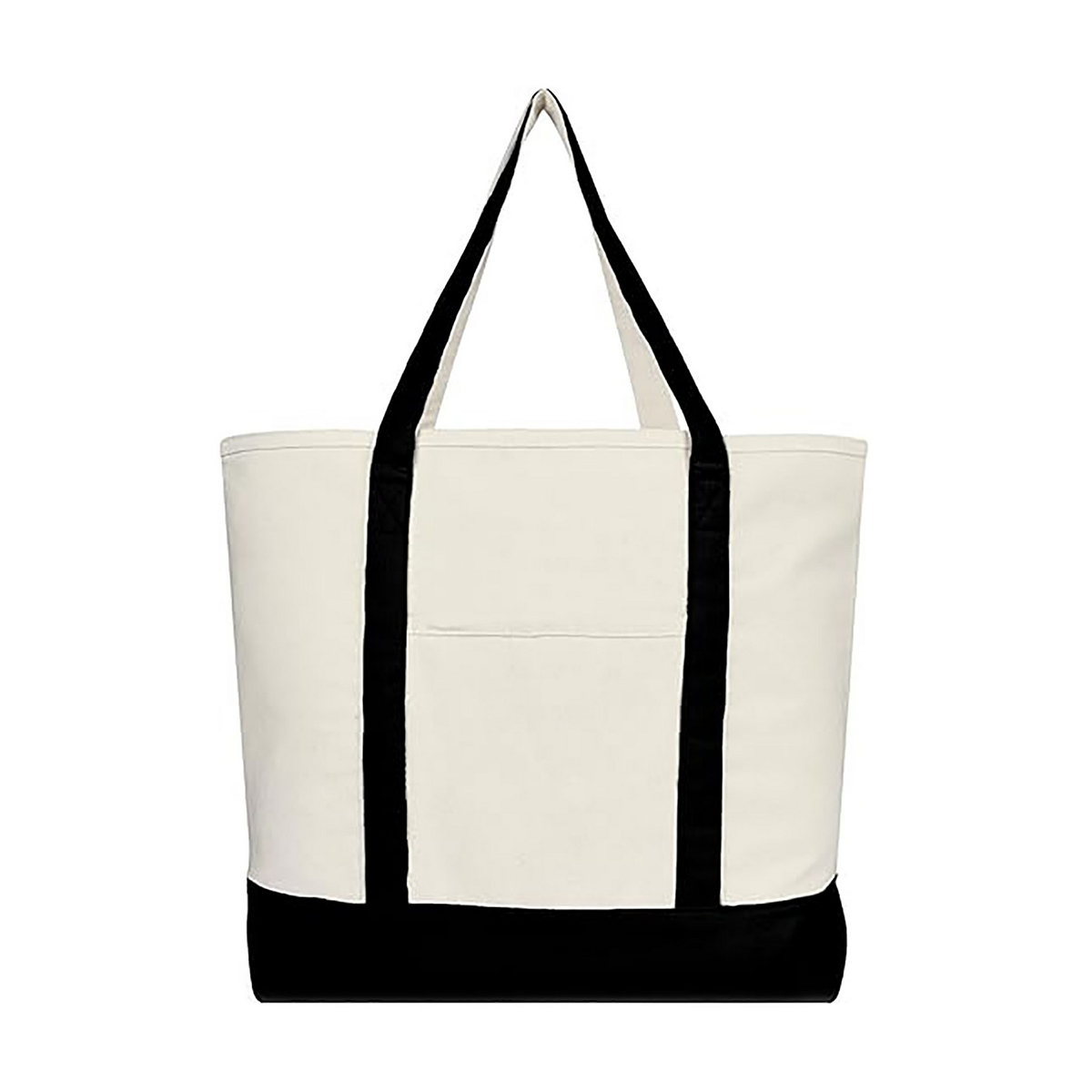 Large Canvas Tote Bag with Multiple Pockets