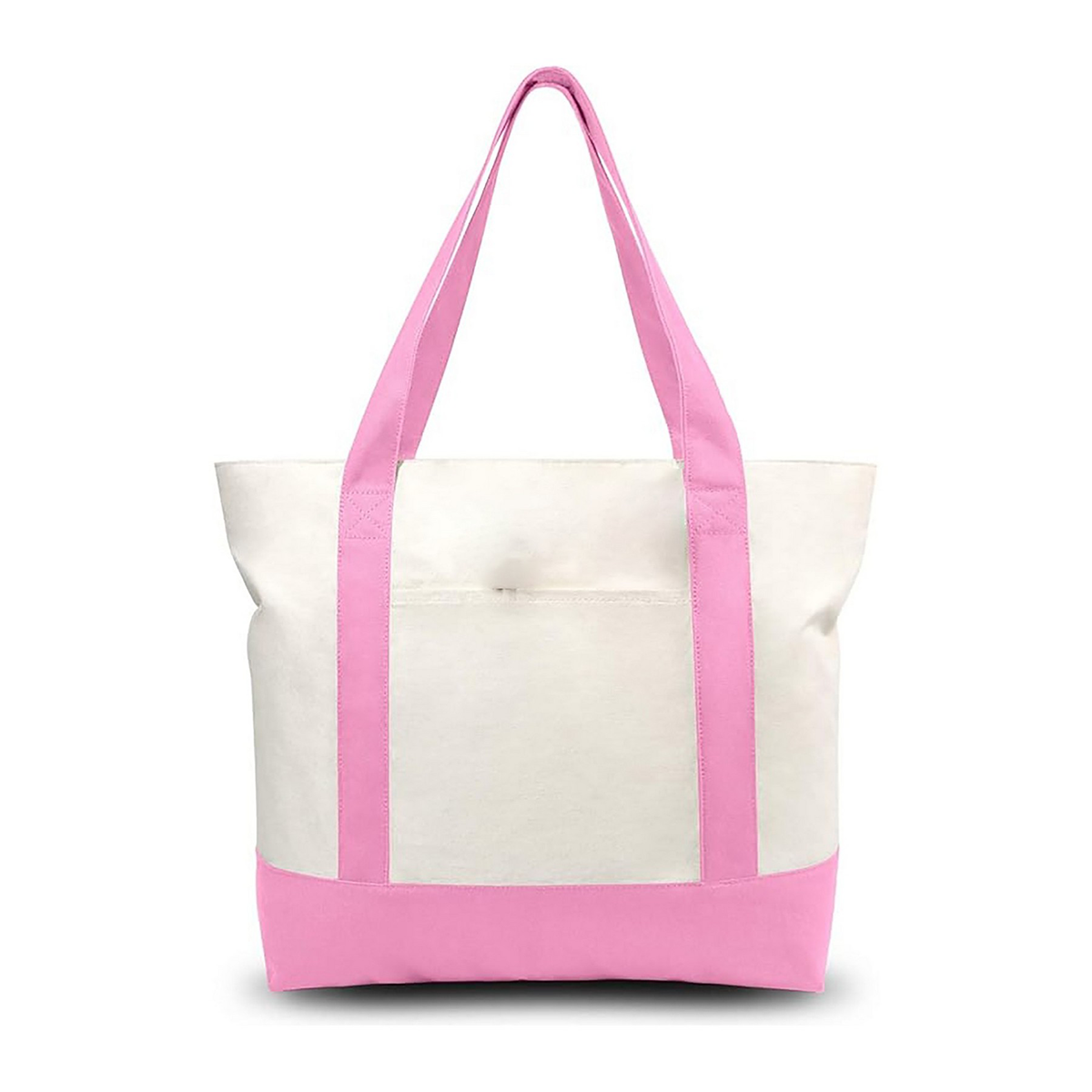 Large Canvas Tote Bag with Multiple Pockets