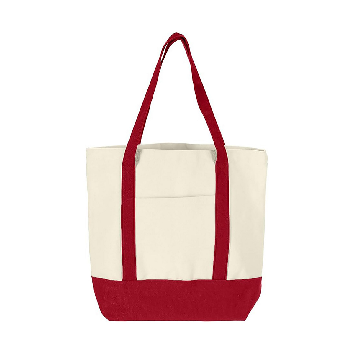 Large Canvas Tote Bag with Multiple Pockets