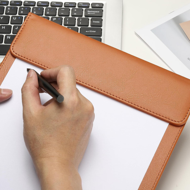 Leather Writing Pad A4 Clipboard