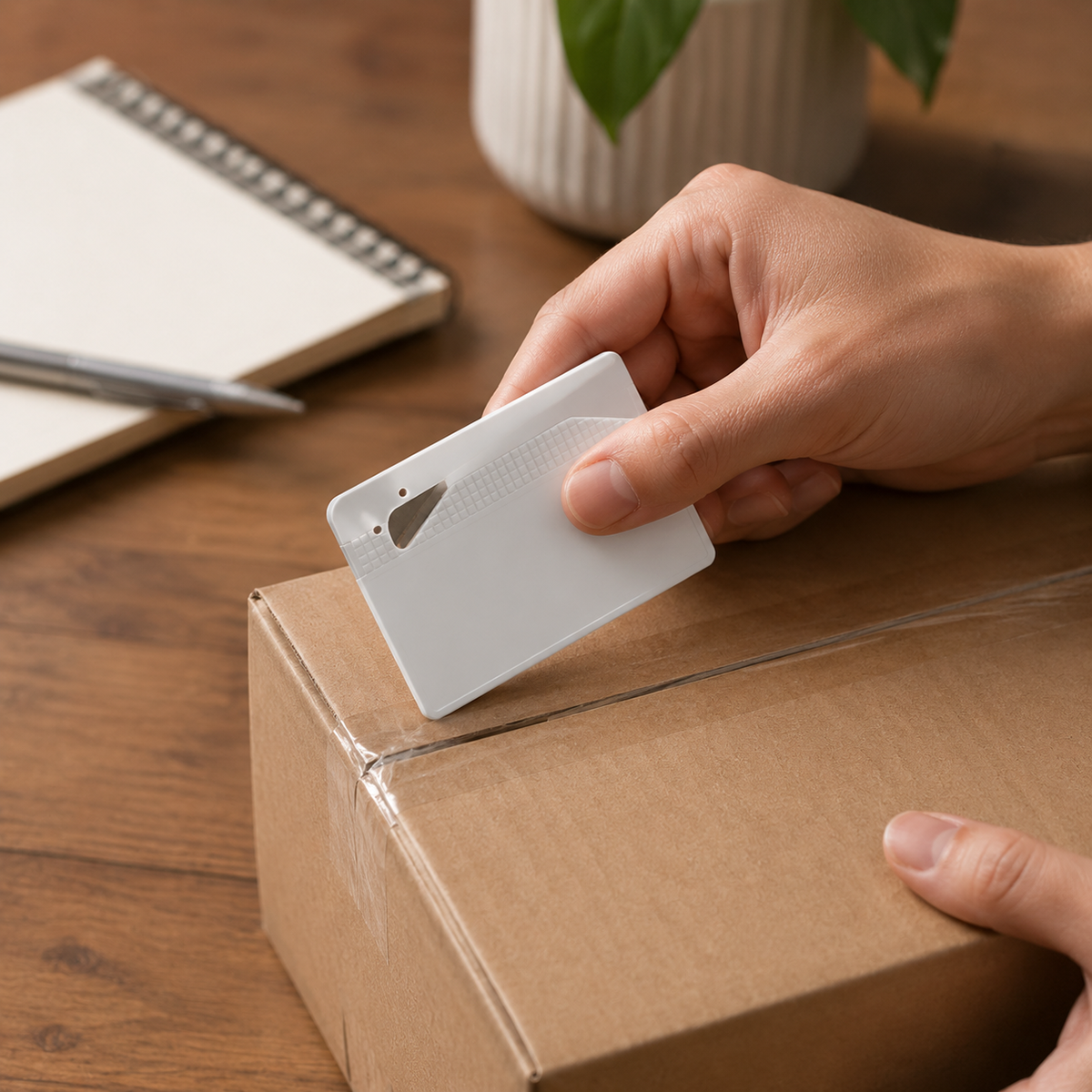 Letter Opener with Business Card Slot