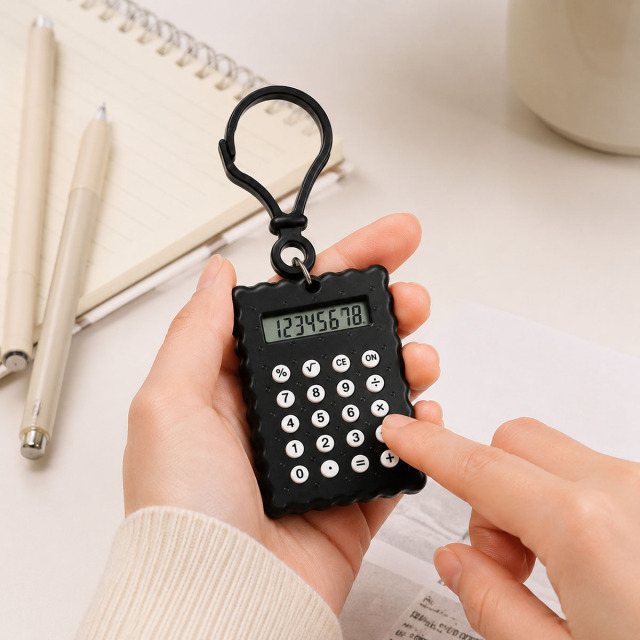 Mini Calculator Keychain