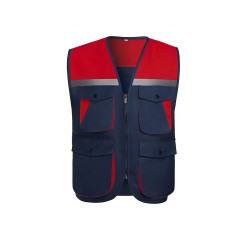 Multi-Pocket Safety Vest with Reflective Strips