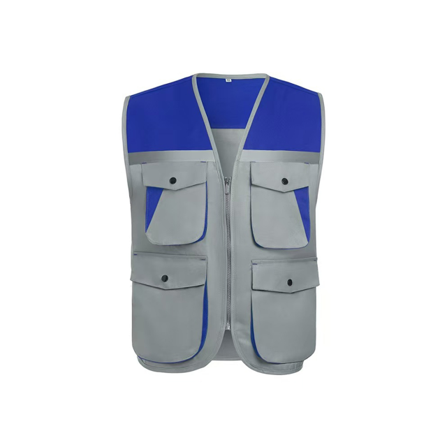 Multi-Pocket Safety Vest with Reflective Strips