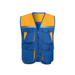 Multi-Pocket Safety Vest with Reflective Strips