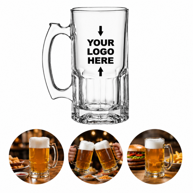 Oversized Glass Beer Mugs
