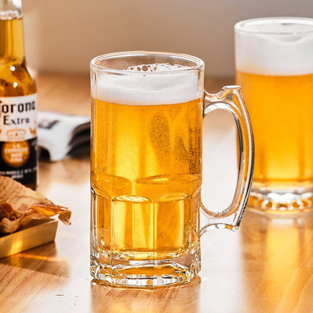 Oversized Glass Beer Mugs