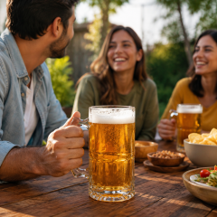 Oversized Glass Beer Mugs