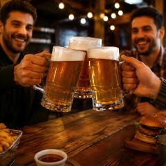 Oversized Glass Beer Mugs