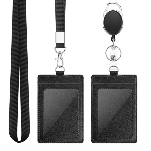 PU Card Sleeve With Retractable Badge Reel