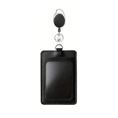 PU Card Sleeve With Retractable Badge Reel