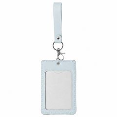 PU Leather Card Holder With Lanyard Badge