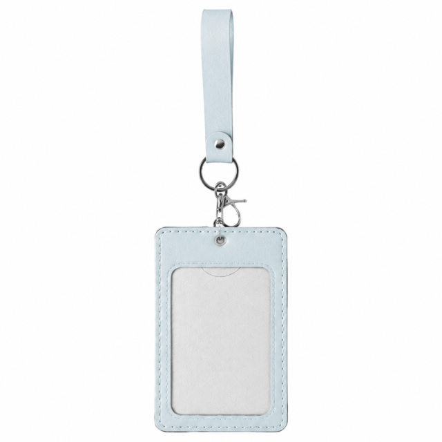 PU Leather Card Holder With Lanyard Badge