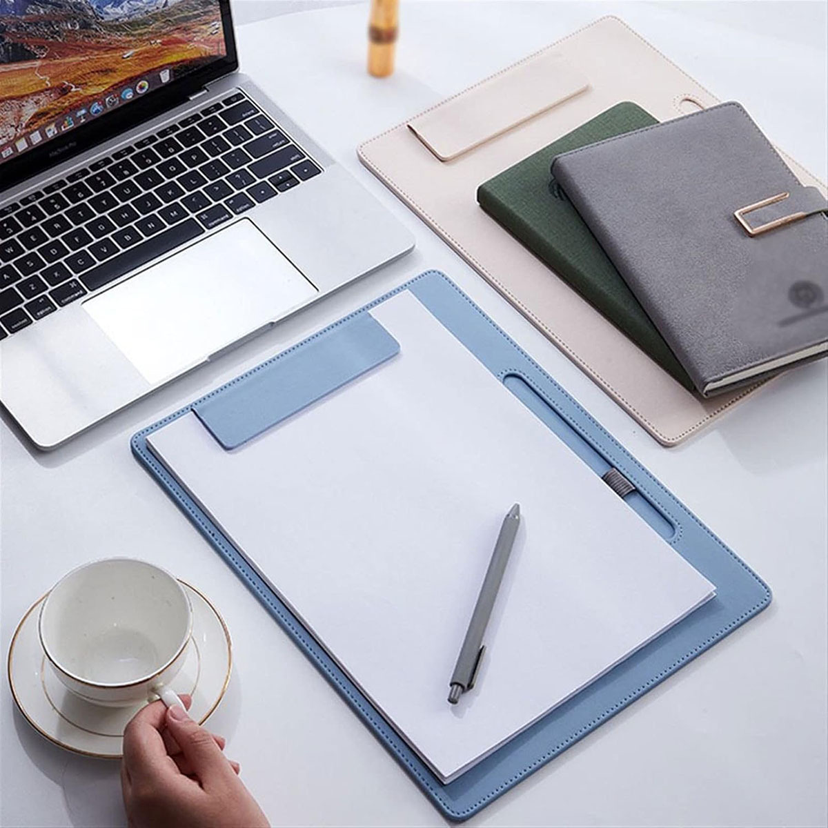 PU Leather Magnetic Clipboard