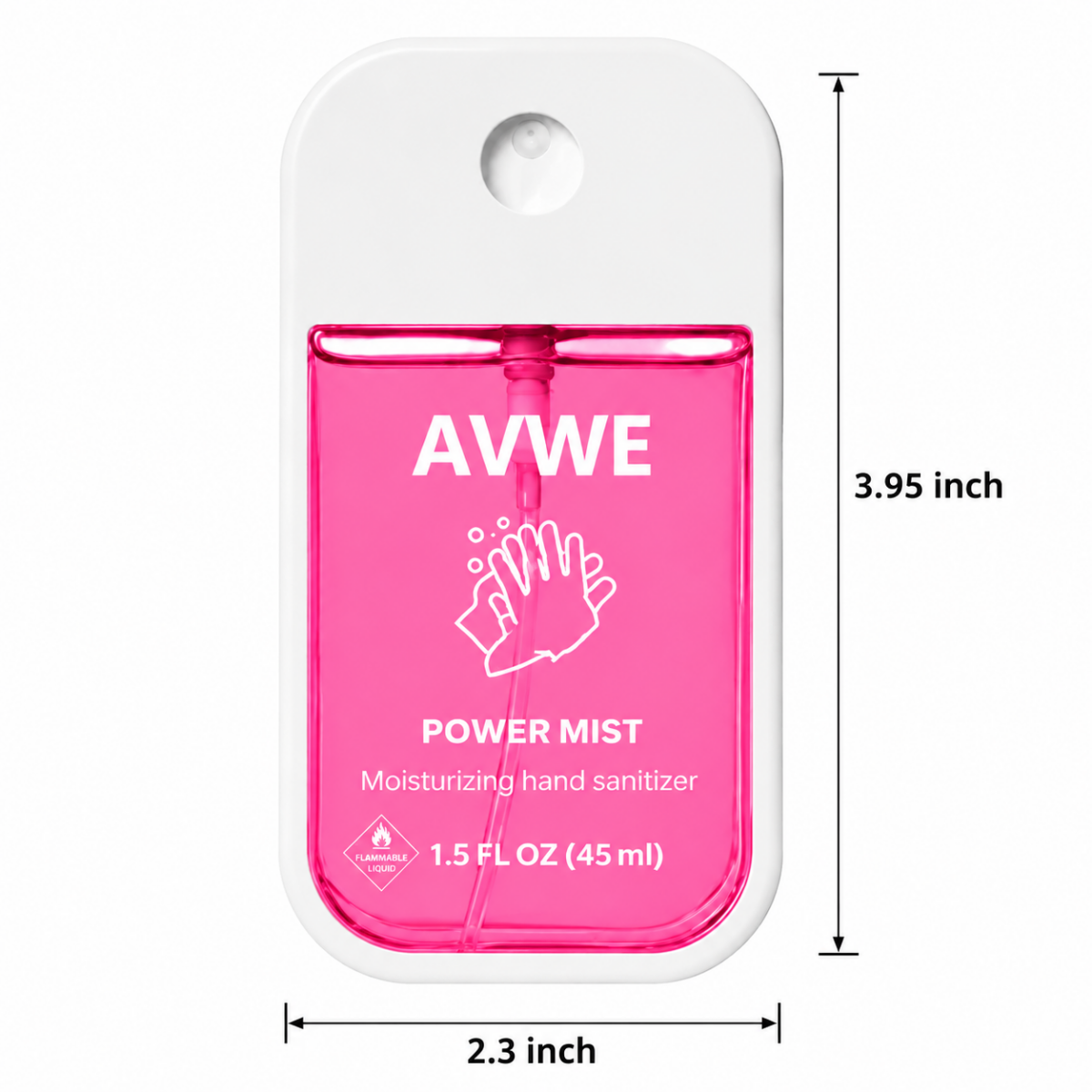 Pocket Slim Card Sanitizer with Silicone Holder