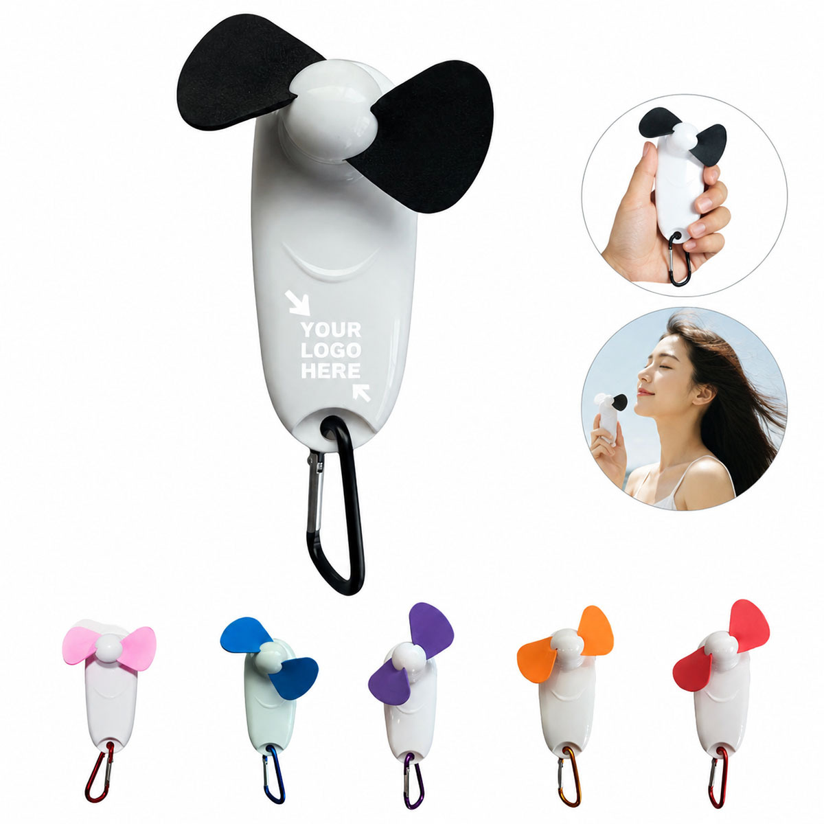 Portable Breeze Fan with Flashlight